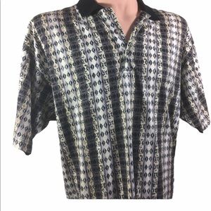 Tribal Print Polo Shirt